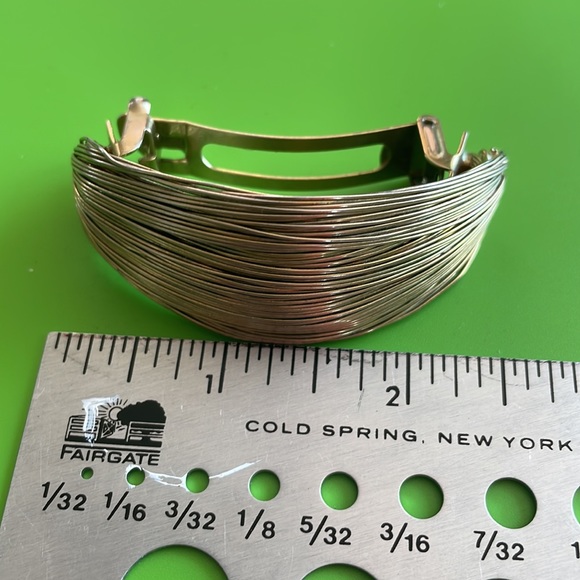 [Vintage] Gold Tone Ponytail Holder/Barrette - Picture 5 of 6